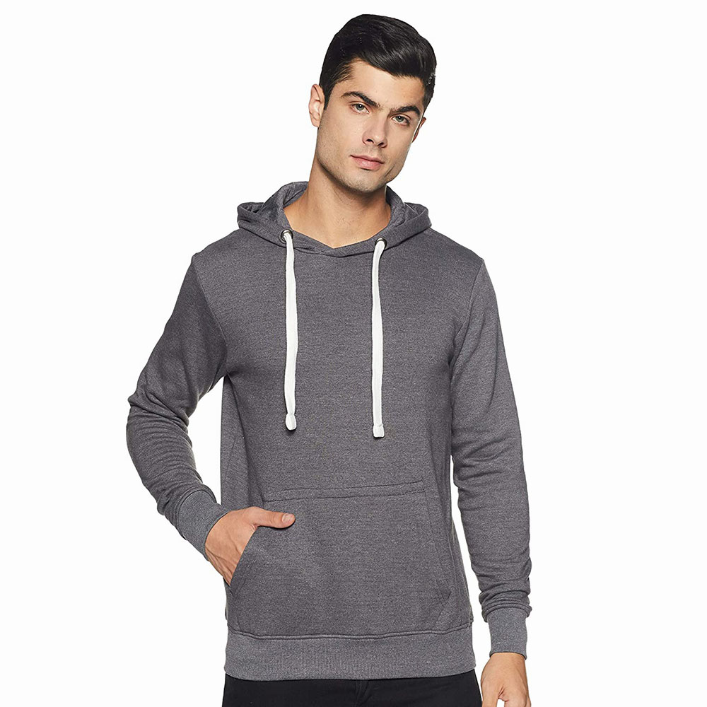 New Arrival Custom Wholesale Blank 300 Gsm Heavyweight 100% Cotton Fleece Pullover Men Hoodie In Bulk